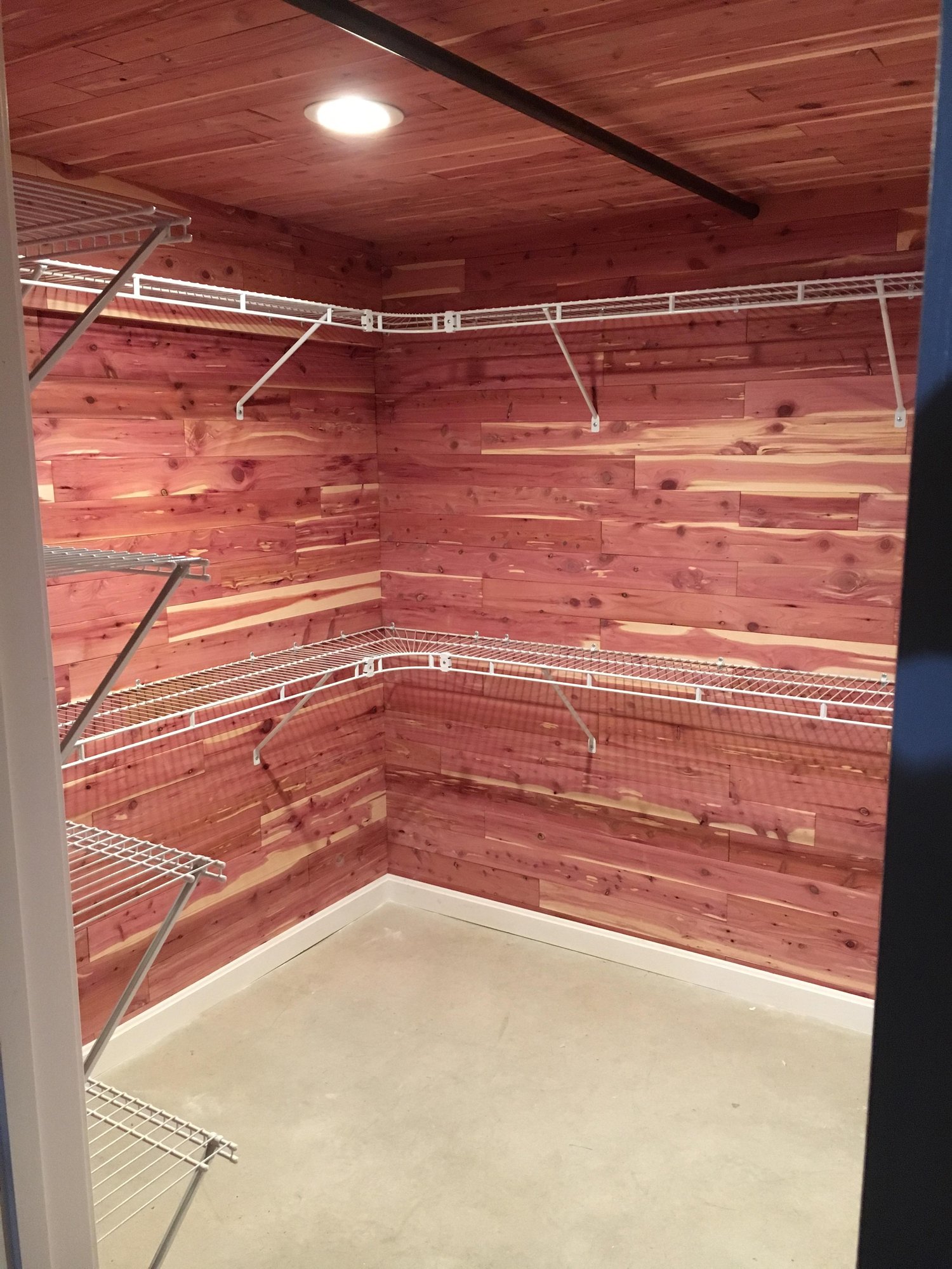 Osterville Basement Cedar Closet